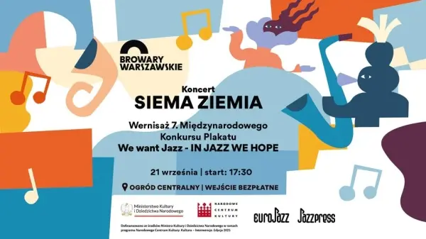 Koncert SIEMA ZIEMIA na finał 7. Międzynarodowego Konkursu Plakatu We Want Jazz