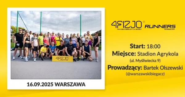 4FIZJO Runners - trening w Warszawie