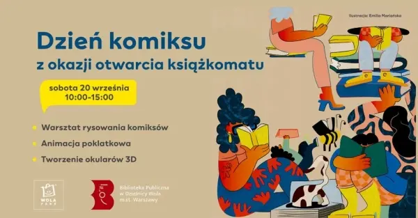 Dzień Komiksu i Otwarcie Książkomatu w Wola Parku