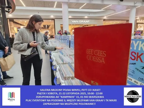 Galeria Młociny pełna winyli, płyt CD i kaset