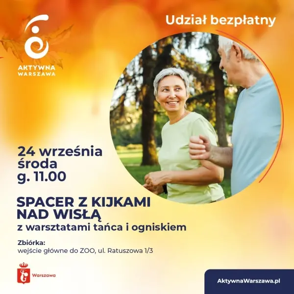 Spacer z kijkami nad Wisłą z warsztatami tańca i ogniskiem