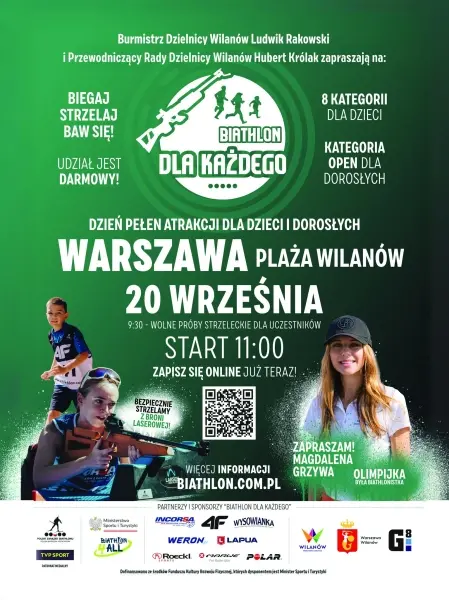 Biathlon dla każdego na Plaży Wilanów