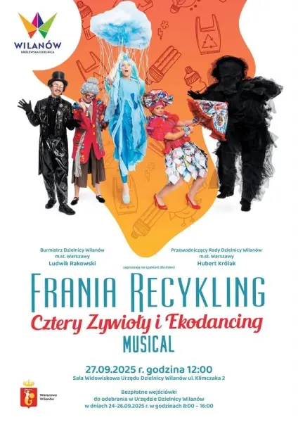 Musical dla dzieci - Frania Recykling – Cztery Żywioły i Ekodancing