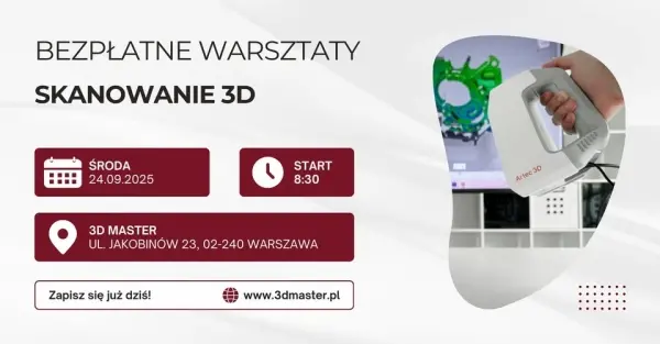 Warsztaty ze skanowania 3D za darmo!
