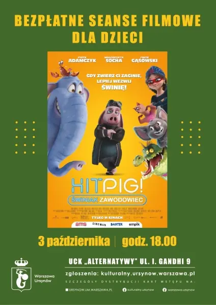 Bezpłatny pokaz filmu „HITPIG. ŚWINIAK ZAWODOWIEC”