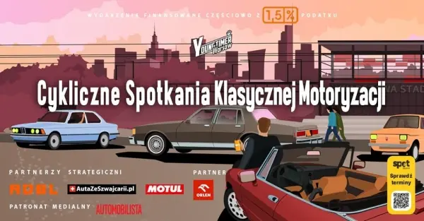 Ostatnie w 2025 Cykliczne Spotkanie Klasycznej Motoryzacji Fundacji Youngtimer Warsaw