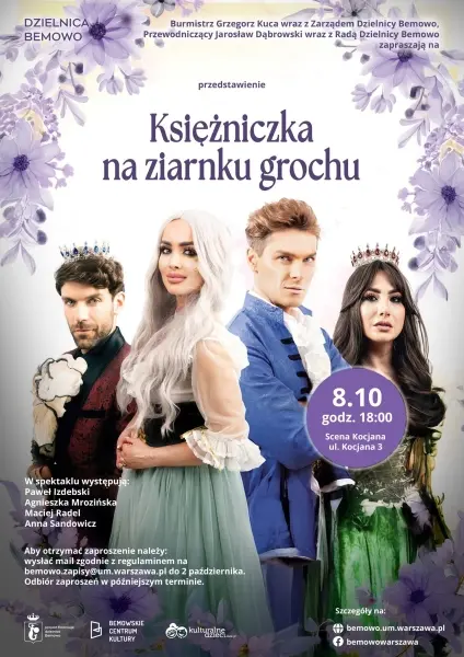 Spektakl dla dzieci "Księżniczka na ziarnku grochu"