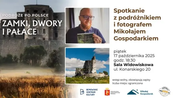 Zamki, Dwory i Pałace – spotkanie z Mikołajem Gospodarkiem
