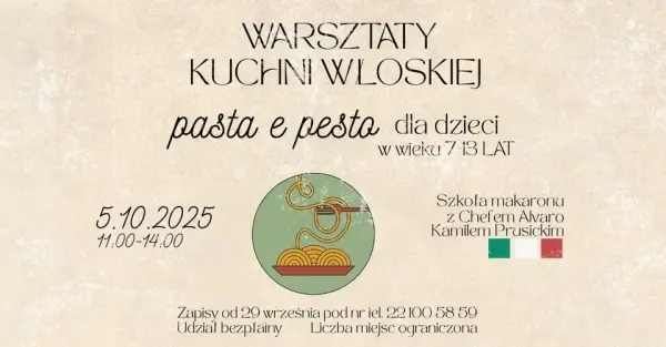 Warsztaty kuchni włoskiej dla dzieci