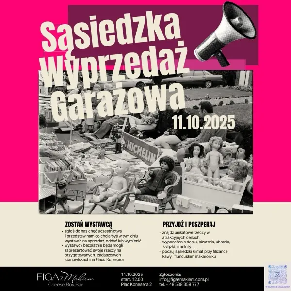 Sąsiedzka Wyprzedaż Garażowa w Koneserze!