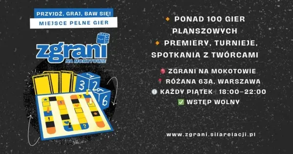 Zgrani na Mokotowie - spotkania przy planszówkach