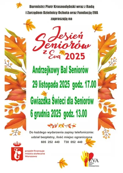 Jesień Seniorów z Evą 2025 | Andrzejkowy Bal Seniorów