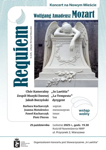Koncert na Nowym Mieście: Wolfgang Amadeusz Mozart, Requiem