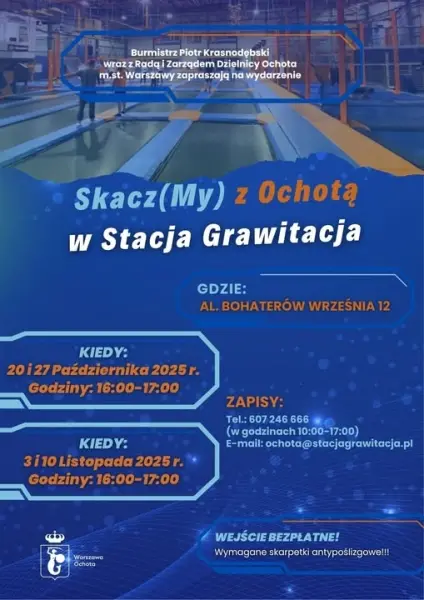 Skacz(My) z Ochotą w Stacja Grawitacja!