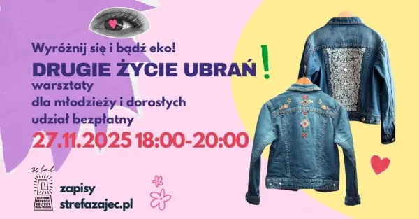 Drugie życie ubrań - warsztaty upcyklingowe
