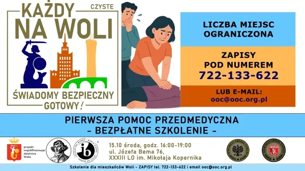Naucz się pomagać! Bezpłatne szkolenie z pierwszej pomocy przedmedycznej
