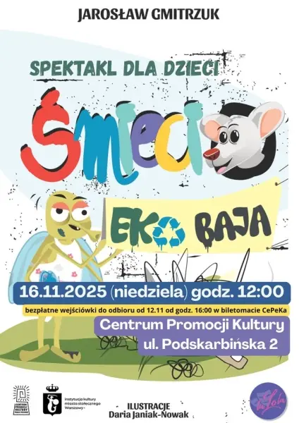 Śmiecio Eko Baja - ekologiczny spektakl dla dzieci Teatru La Lola