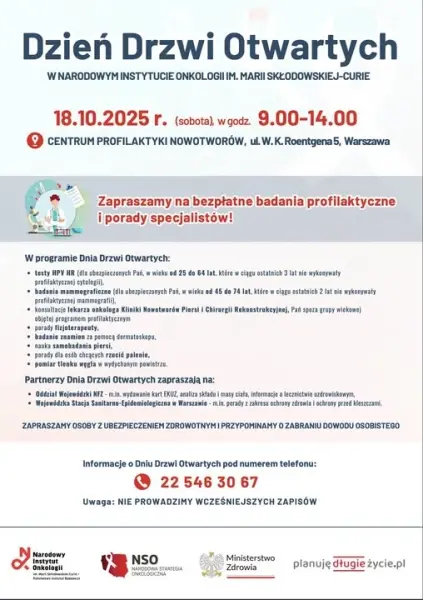 Dzień Drzwi Otwartych | Bezpłatne badania profilaktyczne i konsultację ze specjalistami