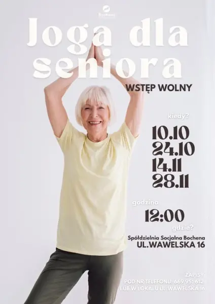 Joga dla Seniora w Spółdzielni Socjalnej Bochena!