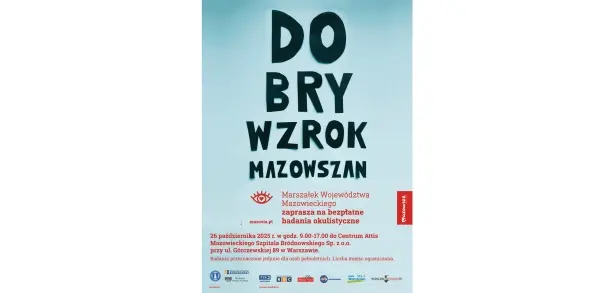 Bezpłatne przesiewowe badania wzroku w ramach projektu „Dobry wzrok Mazowszan”