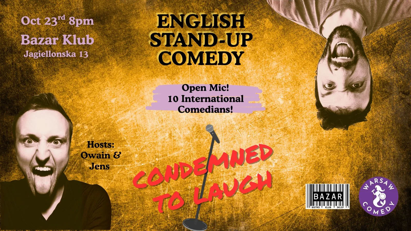 English STAND UP Comedy In Warsaw!