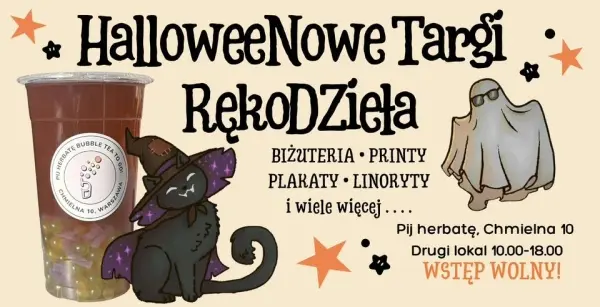 HALLOWEENOWE TARGI RĘKODZIEŁA - Halloween w Pij herbatę 