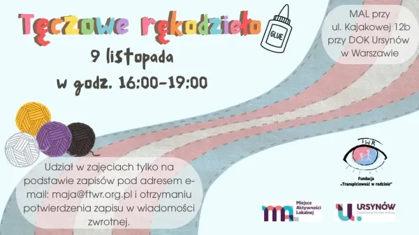 Tęczowe rękodzieło - Fundacja "Transpłciowość w rodzinie"