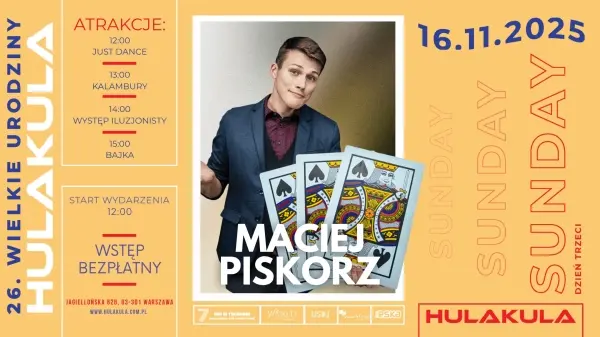 26. WIELKIE URODZINY HULAKULA | MACIEJ PISKORZ | RODZINNA NIEDZIELA