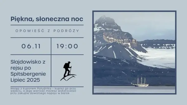 Piękna, słoneczna noc: Slajdowisko z rejsu po Spitsbergenie - Lipiec 2025