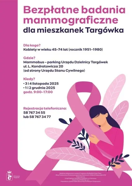 Bezpłatne badania mammograficzne