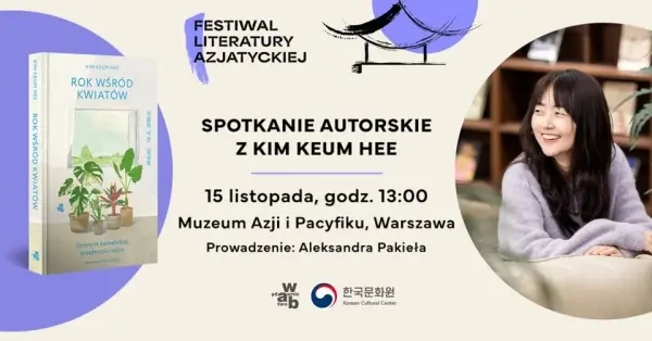 Spotkanie z Kim Keum Hee w Warszawie |  Festiwal Literatury Azjatyckiej
