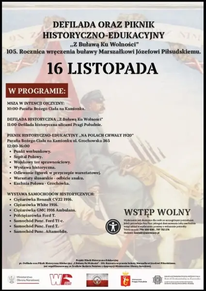 Defilada oraz piknik historyczno-edukacyjny "Z Buławą Ku Wolności"