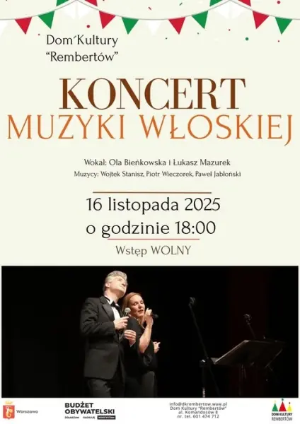 KONCERT MUZYKI WŁOSKIEJ