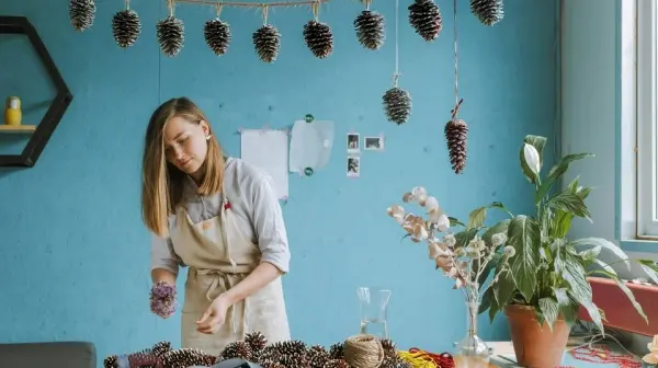 Leśne dekoracje na święta w Kręgu Kobiet we Włochach