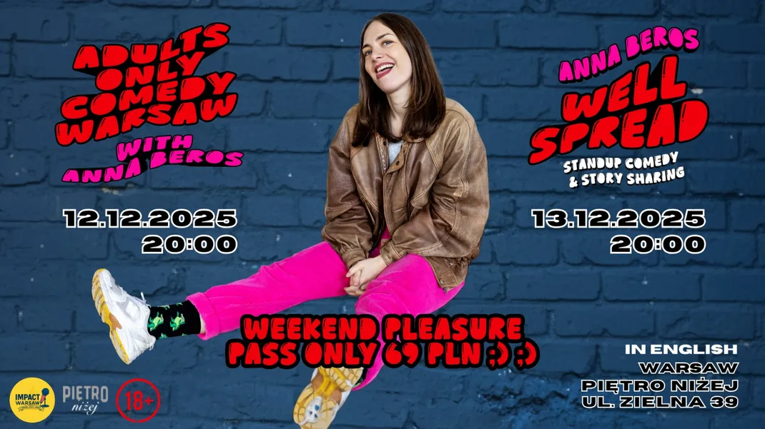 Kinky Weekend Takeover: Anna Beros in Warsaw (2 Nights of Comedy & Stories)