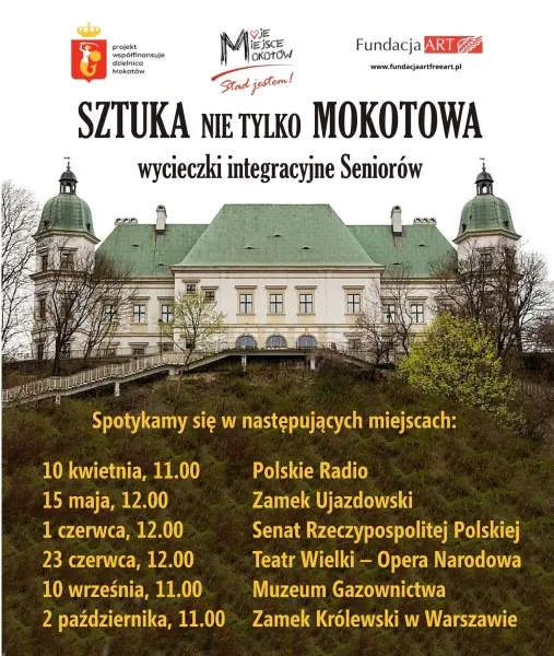 Sztuka nie tylko Mokotowa | Wycieczki integracyjne Seniorów