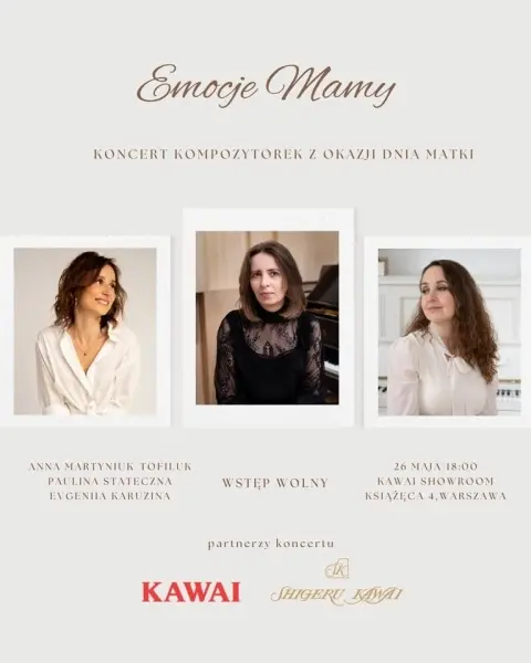 Koncert fortepianowy Karuzina & Co l Anna Martyniuk-Tofiluk l Paulina Stateczna l Evgeniia Karuzina