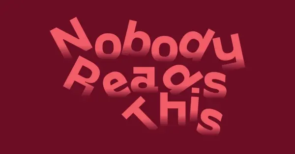 Nobody Reads This: Art Book Fair | targi książki artystycznej