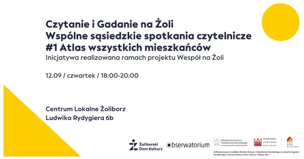 Czytanie i Gadanie na Żoli - Wspólne sąsiedzkie spotkania czytelnicze #1