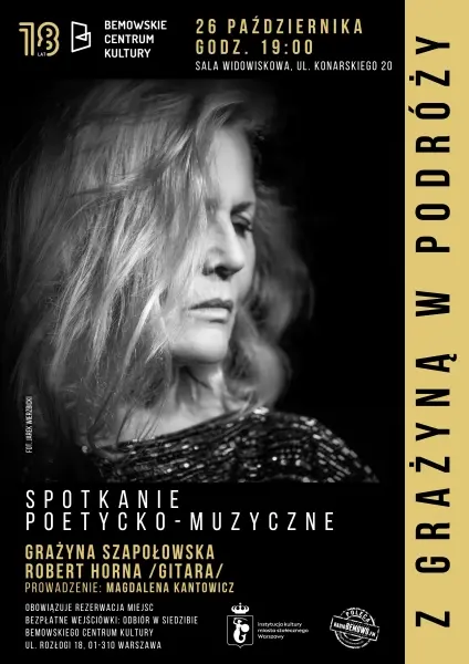 SPOTKANIE POETYCKO-MUZYCZNE „Z GRAŻYNĄ W PODRÓŻY” 