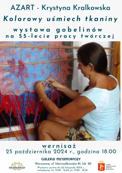 Wernisaż wystawy pt. Kolorowy uśmiech tkaniny