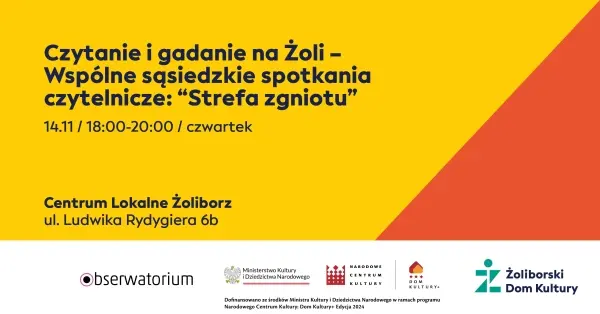 Czytanie i Gadanie na Żoli - Wspólne sąsiedzkie spotkania czytelnicze