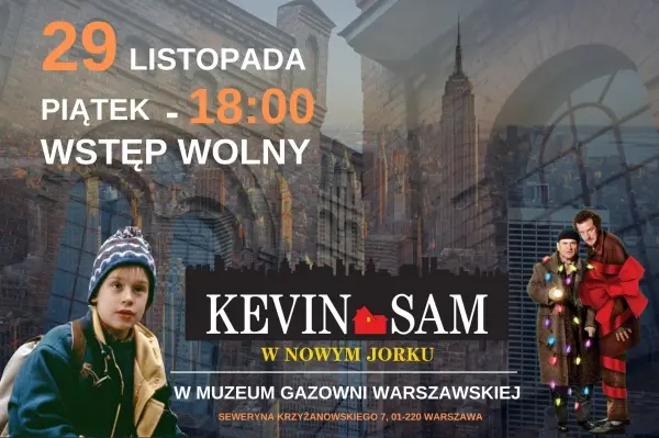 Świąteczny seans w Muzeum Gazowni Warszawskiej: „Kevin sam w Nowym Jorku” // Christmas screening at the Warsaw Gasworks Museum: "Home Alone 2: Lost in New York"