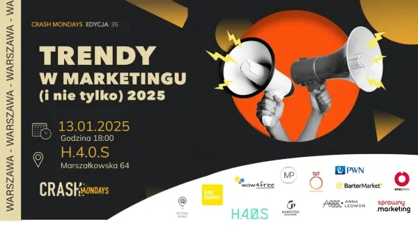 CRASH Mondays № 35: Trendy w marketingu [Warszawa]