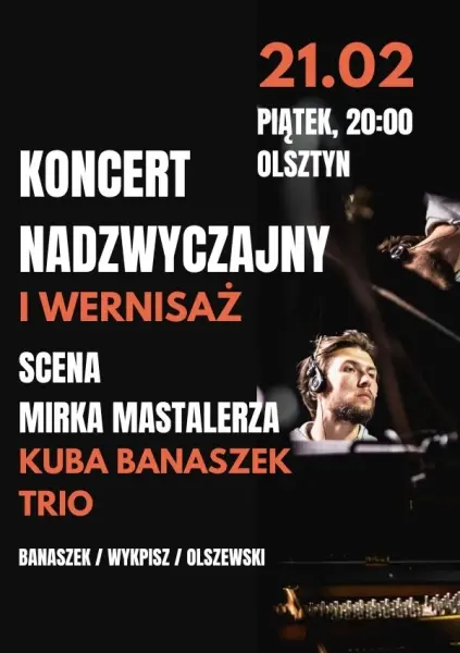 BARWA DŹWIĘKU | premiera płyty Kuba Banaszek Trio i wernisaż akwareli Stefana Raczkowskiego