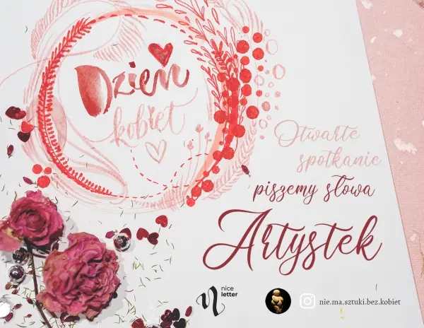 Otwarte spotkanie kaligraficzne w Nice Letter Studio - piszemy słowa artystek