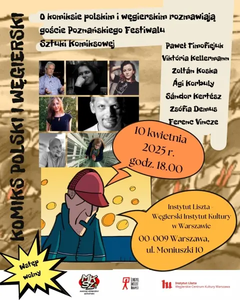 Rozmowa o komiksie polskim i węgierskim z gośćmi Poznańskiego Festiwalu Sztuki Komiksowej