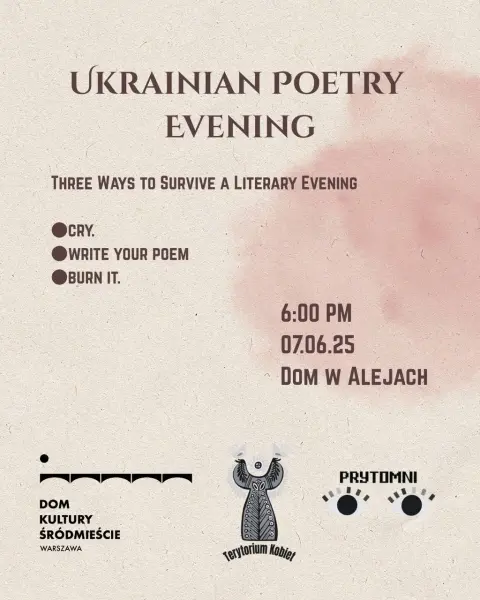Ukrainian Poetry Evening • Wieczór poezji ukraińskiej