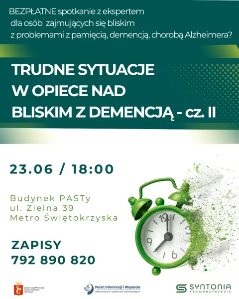 Trudne sytuacje w opiece nad chorym z demencją - cz. II