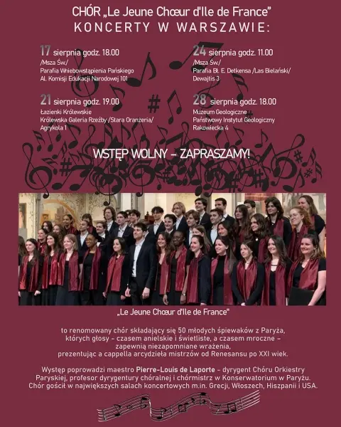 Koncert chóru Le Jeune Chœur d’Île-de-France